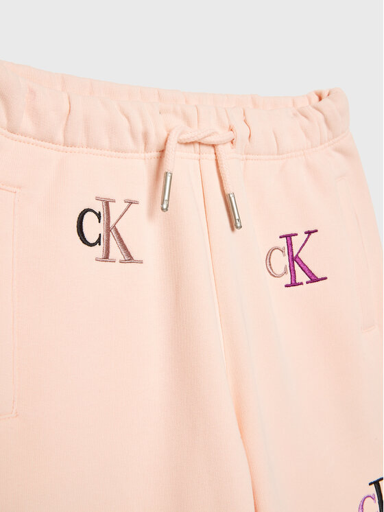 Calvin Klein Jeans Calvin Klein Jeans Teplákové kalhoty Monogram IG0IG01906 Růžová Regular Fit