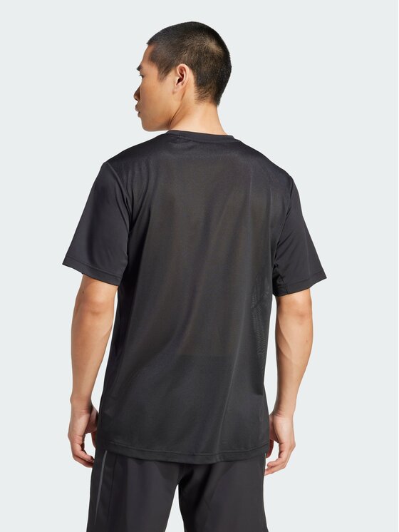 adidas adidas Koszulka techniczna Tech Apparel Tee Czarny Regular Fit