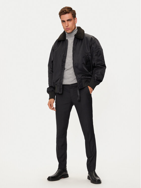 Calvin Klein Jeans Calvin Klein Jeans Μπόμπερ μπουφάν J30J326108 Μαύρο Regular Fit
