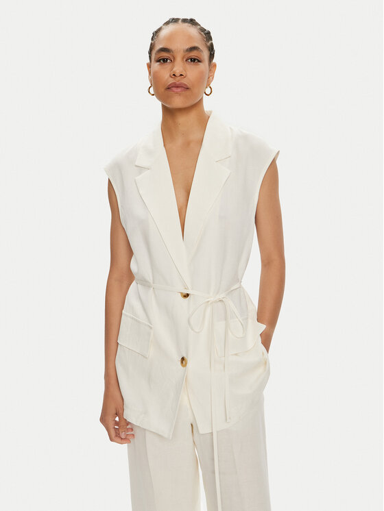 ViCOLO ViCOLO Weste TB1545 Écru Regular Fit
