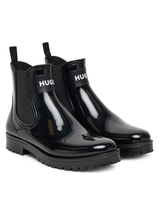 HUGO HUGO Гумени ботуши Tabita Rain Bootie 50498397 Черен