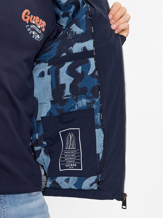 Guess Guess Dūnu jaka M3BL18 WFOU2 Tumši zils Regular Fit