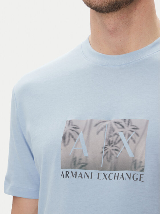 Armani Exchange Armani Exchange Majica XM000555 AF10358 U9360 Svetlo modra Regular Fit