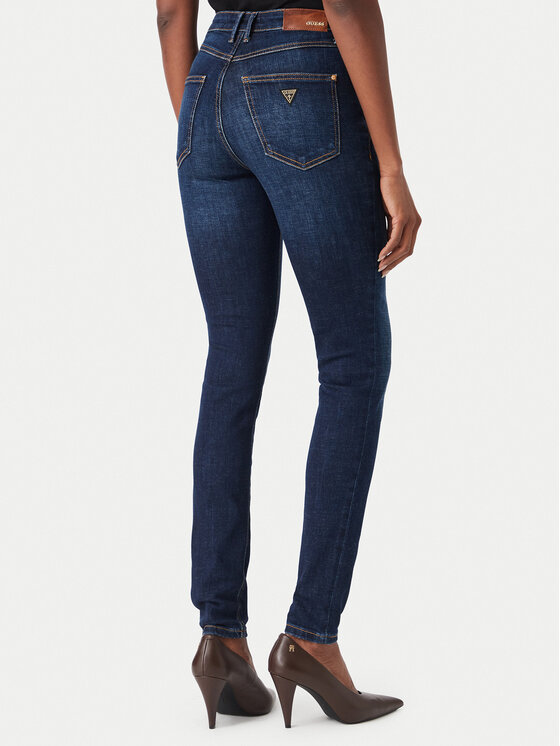 Guess Guess Jeansy W6YA46 D1537 Granatowy Skinny Fit