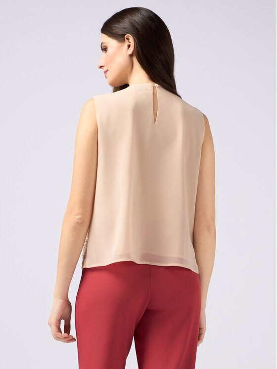 Oltre Oltre Blusa 2471J000702N002 Écru Regular Fit