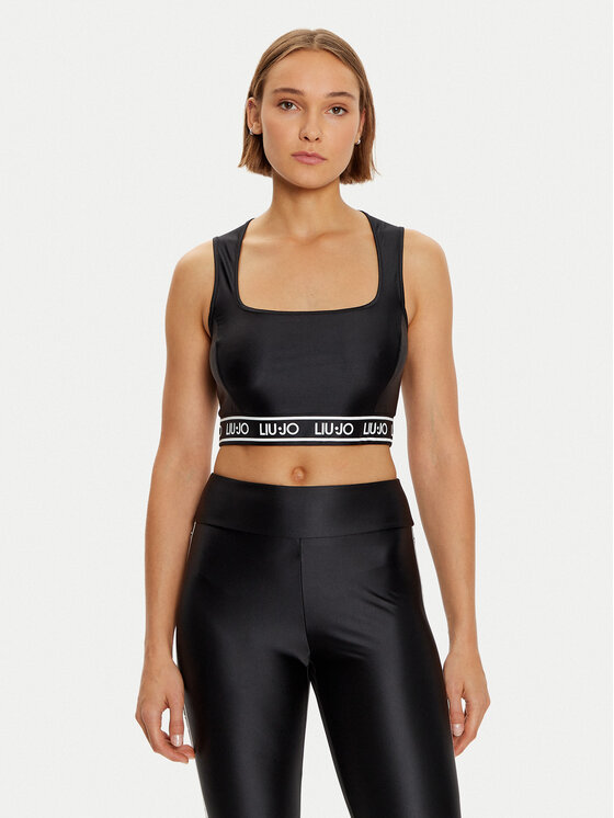 Liu Jo Sport Liu Jo Sport Sutien top TF4191 J4726 Negru Regular Fit