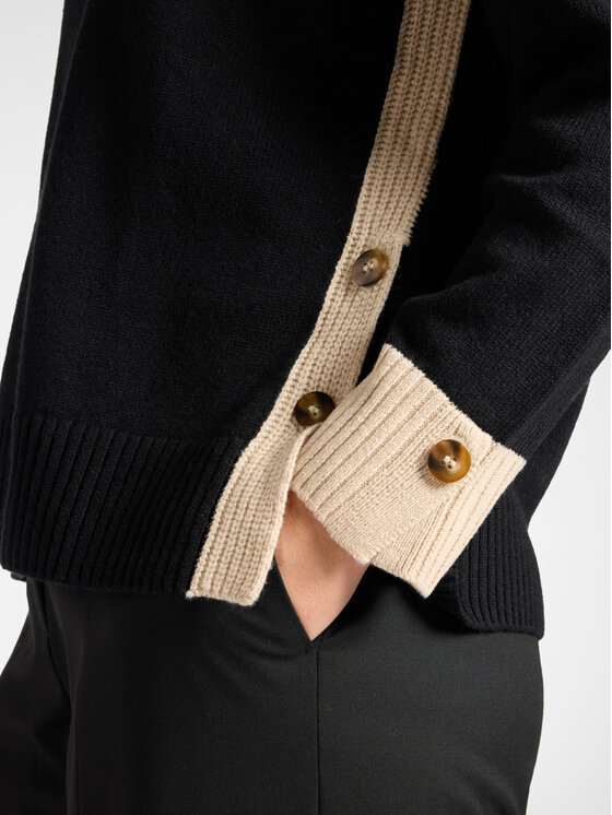 Elena Mirò Elena Mirò Sweter M068Z000832N0A1 Czarny Regular Fit