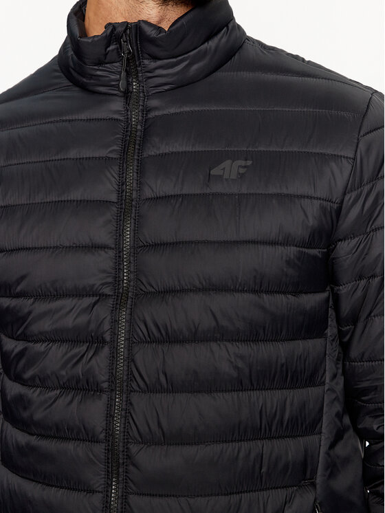 4F 4F Μπουφάν μεταβατικό 4FAW23TDJAM239 Μαύρο Regular Fit
