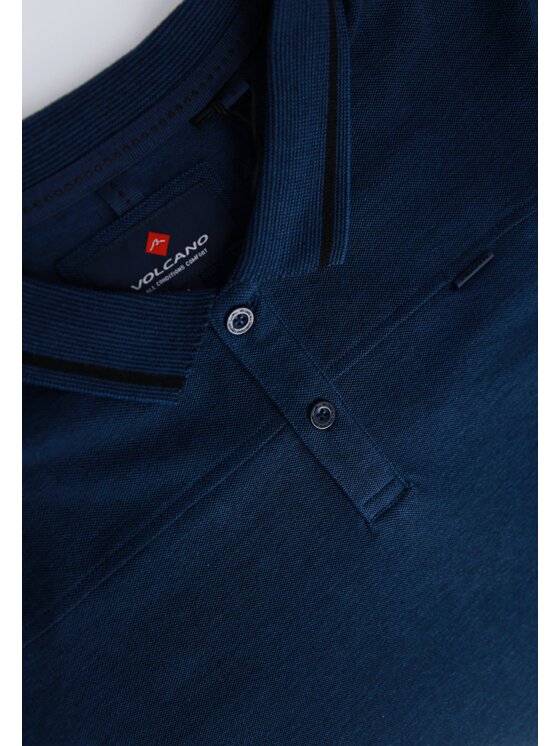 Volcano Volcano Polo O-SALLY Granatowy Regular Fit