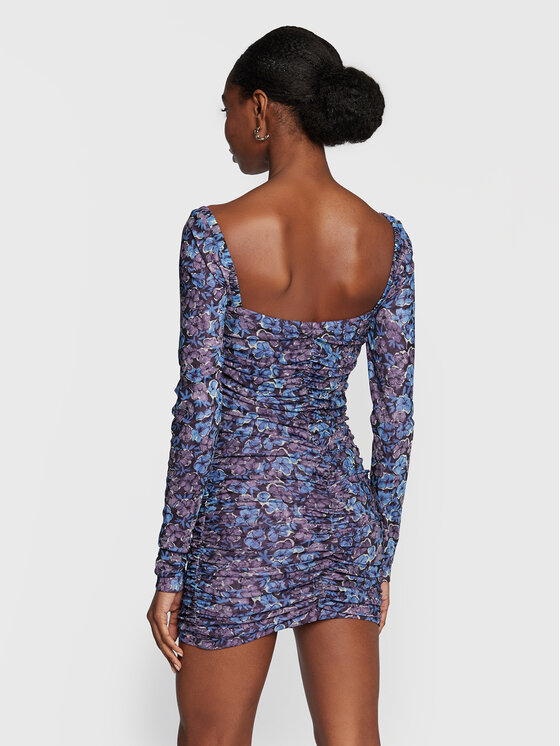 Abito da cocktail Printed Mesh RT1980 Multicolore