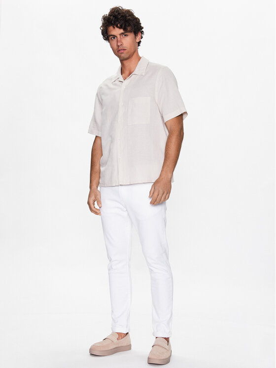 Calvin Klein Calvin Klein Πουκάμισο K10K109521 Μπεζ Regular Fit