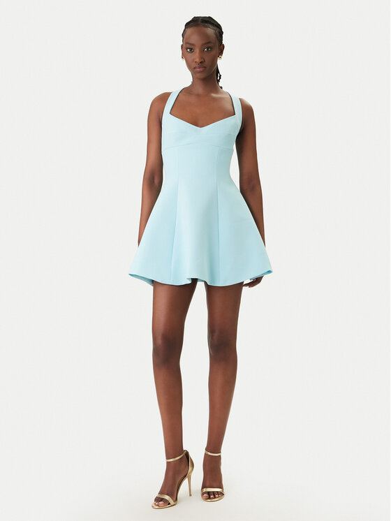 Bardot Bardot Sukienka koktajlowa Deserae Halter Neck 60380DB Błękitny Regular Fit