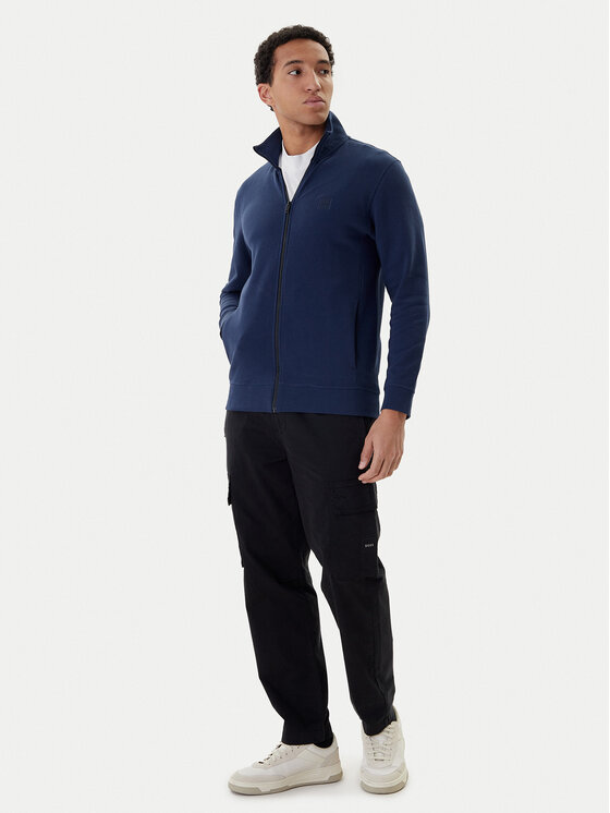 BOSS BOSS Bluza 50511709 Niebieski Relaxed Fit