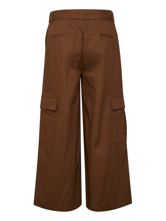 Kaffe Kaffe Pantaloni di tessuto Jumper 10507581 Marrone Regular Fit