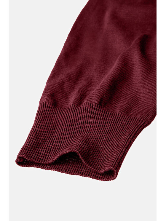 Lancerto Lancerto Sweter Robin Bordowy Regular Fit