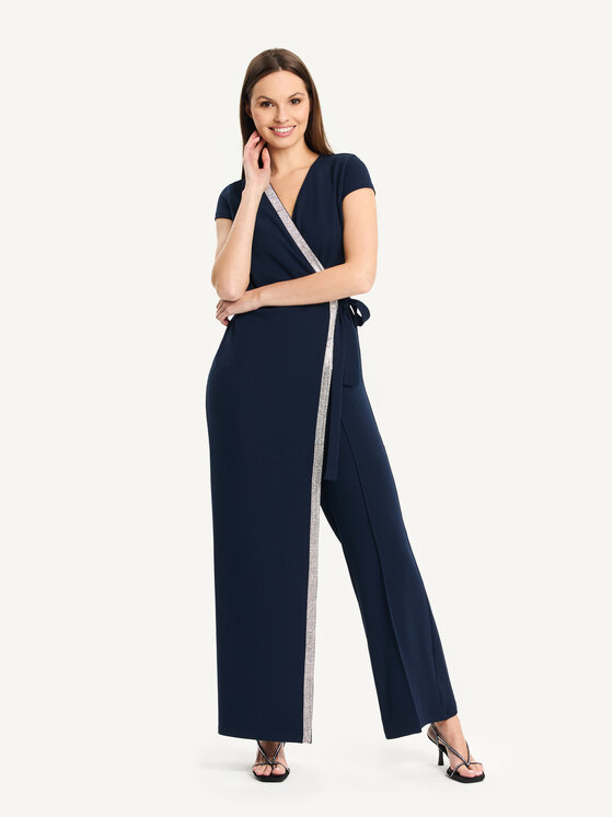 KMX KMX Kombinezon 192280012 Granatowy Fitted Fit
