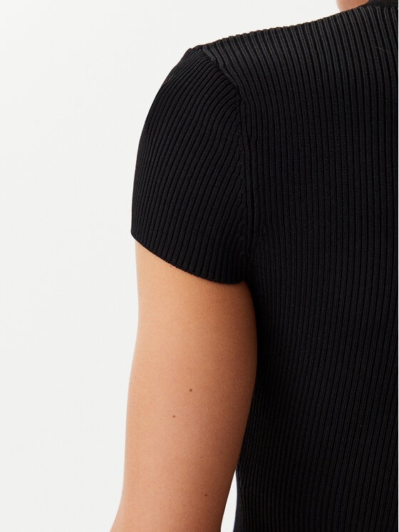 Guess Guess Трикотажна сукня W5GK46 Z3L10 Чорний Slim Fit