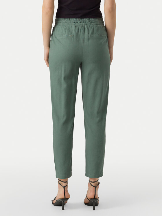 Vero Moda Vero Moda Riidest püksid Jesmilo 10279691 Roheline Regular Fit