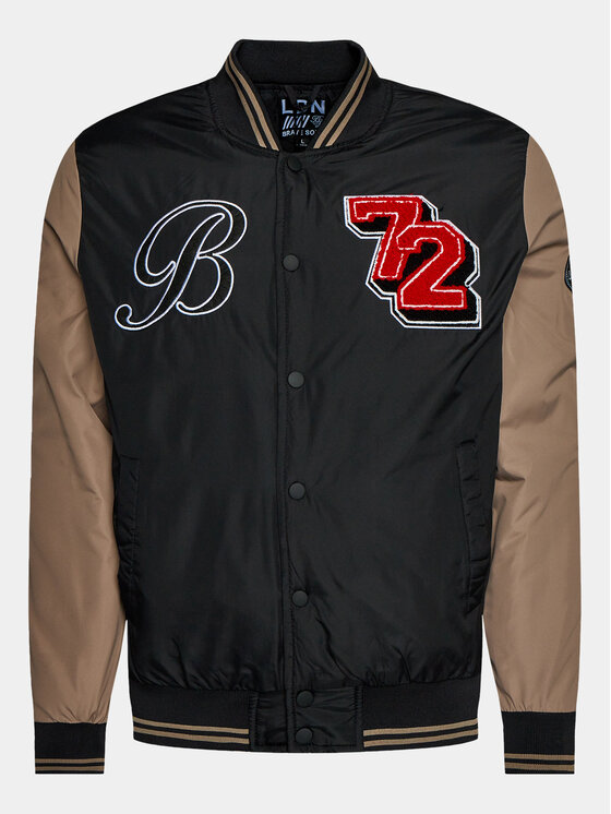 Brave Soul Brave Soul Kurtka bomber MJK-BRODY Czarny Regular Fit