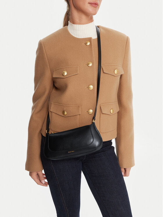Calvin Klein Calvin Klein Сумка Hardware Zip Crossbody LV04F1046G Чорний