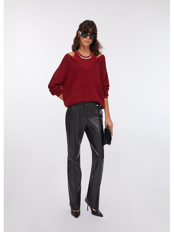 Liu Jo Liu Jo Maglione MF5126MA85QD6591 Rosso Regular Fit