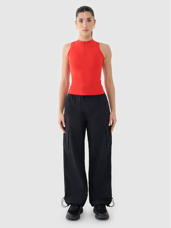 4F 4F Tank top INFLUENCER Czerwony Slim Fit
