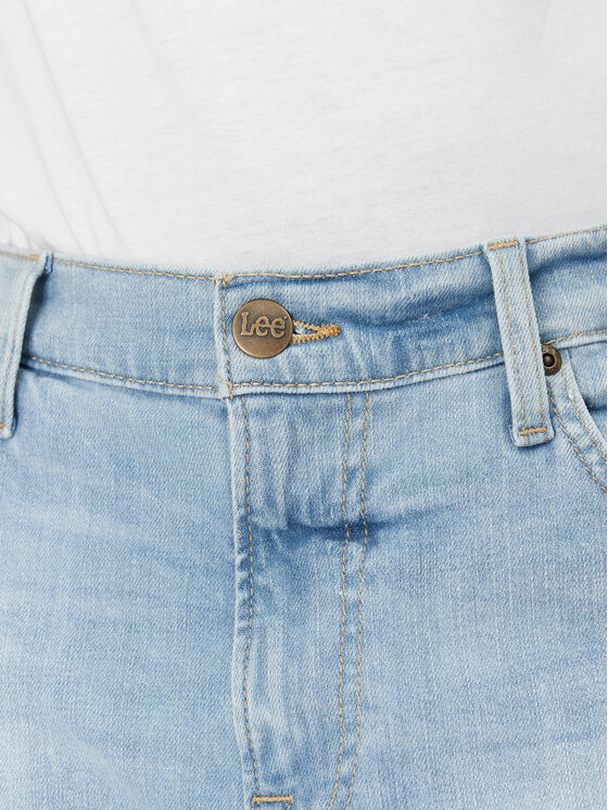 Lee Lee Džinsiniai šortai Rider 112363926 Mėlyna Slim Fit