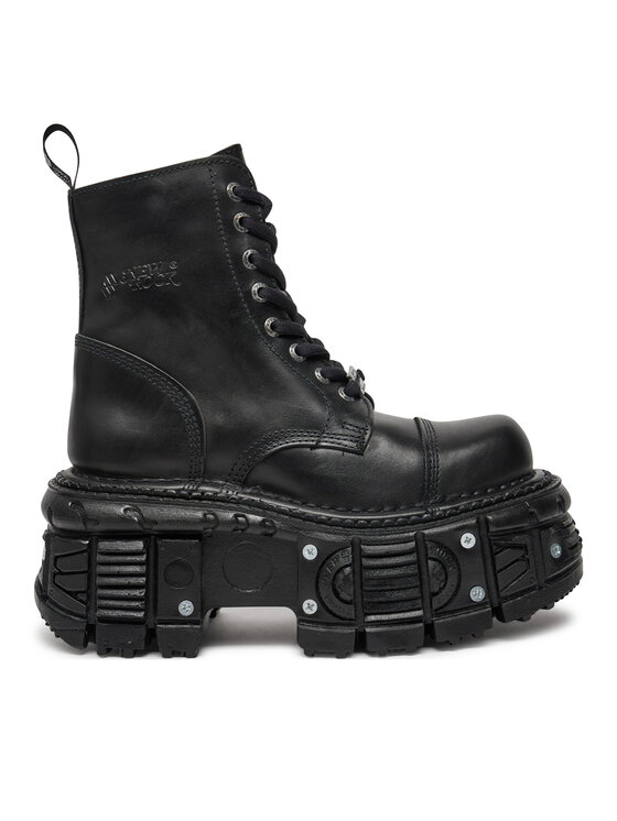 NEW ROCK NEW ROCK Bakancs M-TANK083-C1 Fekete