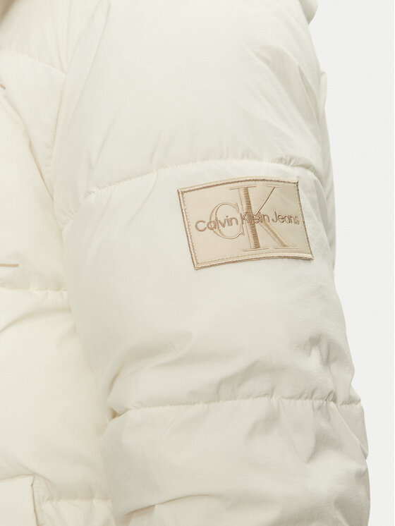 Calvin Klein Jeans Calvin Klein Jeans Зимно яке J30J326104 Екрю Regular Fit