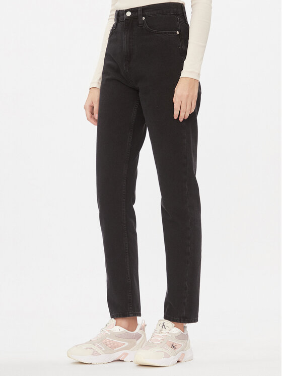 Calvin Klein Jeans Džínsy Authentic J20J222118 Čierna Straight Fit