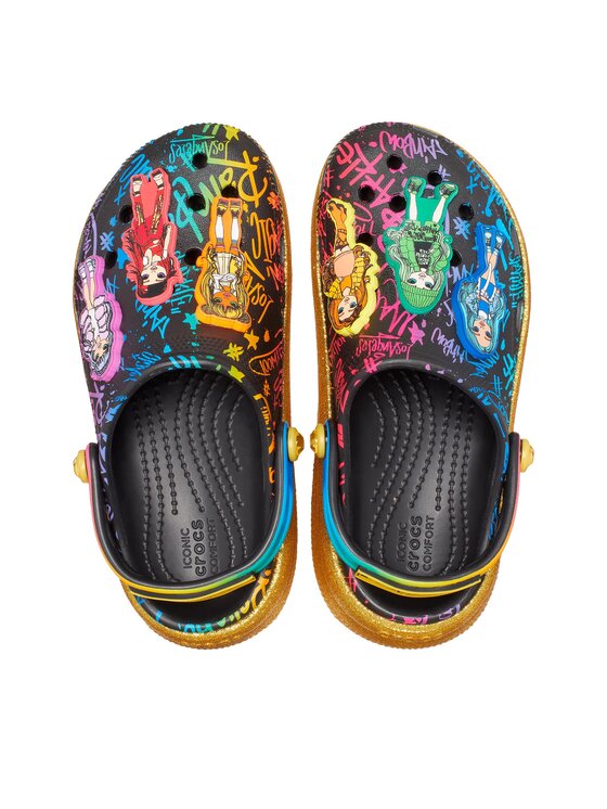 Crocs Crocs Klapki Classic Rainbow High Cutie Clog Kids 208116 Kolorowy