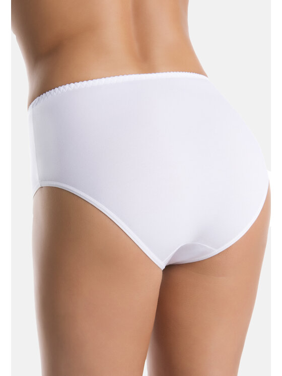 Teyli Teyli Figi klasyczne z wysokim stanem damskie bambusowe średni stan Simi Biały