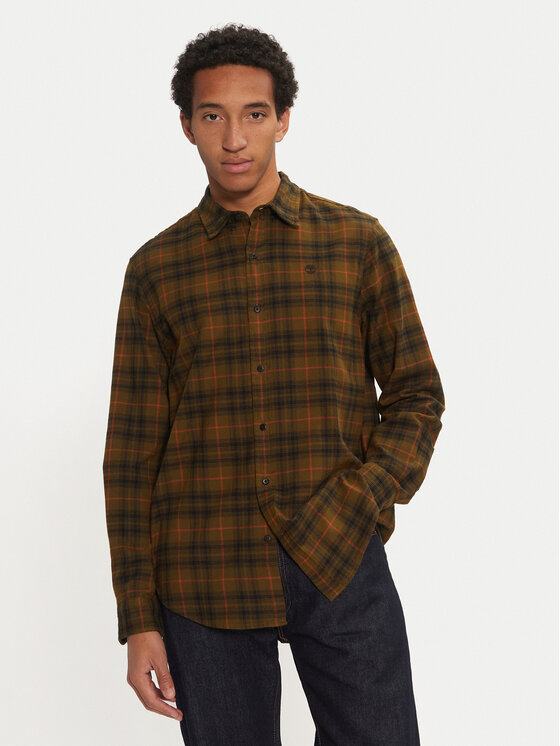 Timberland Timberland Marškiniai TB0A6V7EC681 Žalia Regular Fit