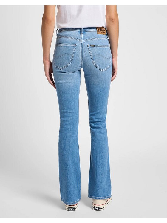 Lee Lee Jeansy BREESE Niebieski Bootcut Fit