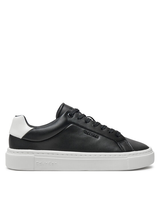 Sneakers Calvin Klein Cupsole Lace Up W/Ml Lth HW0HW02201 Negru