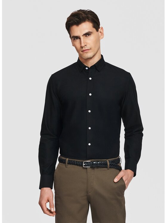 Pako Lorente Pako Lorente Koszula P26SN-1X-020 Czarny Slim Fit
