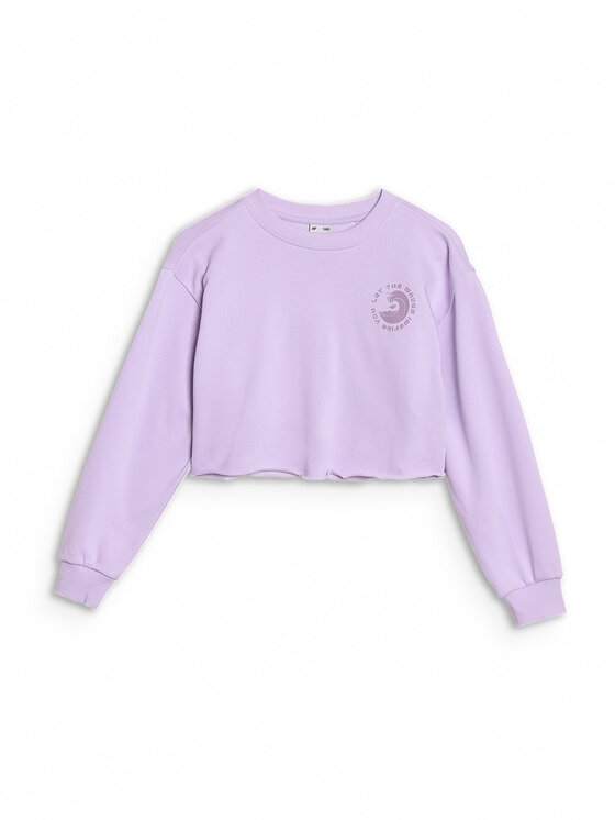 4F 4F Bluza SWELLS OF THE OCEAN Fioletowy jasny Oversize