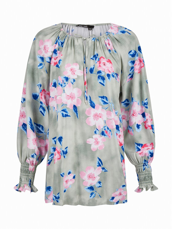 Marc Aurel Marc Aurel Bluzka 6095 1000 93189 Zielony Relaxed Fit