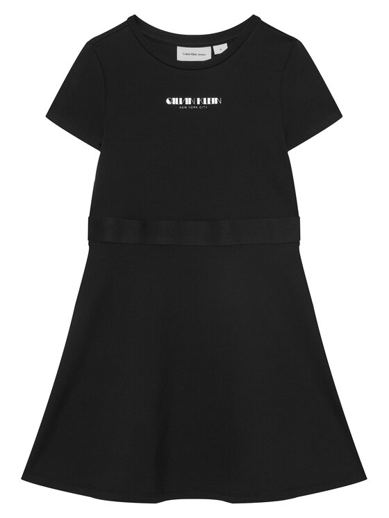 Calvin Klein Jeans Rochie de zi IG0IG03099 Negru Regular Fit