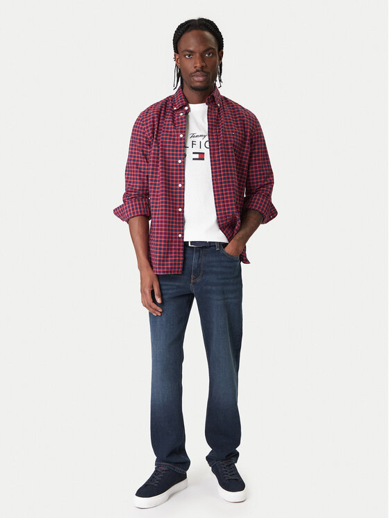 Tommy Hilfiger Tommy Hilfiger Džinsai Denton MW0MW41902 Tamsiai mėlyna Straight Fit