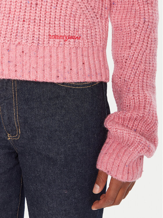 Tommy Jeans Tommy Jeans Pulover DW0DW21686 Roz Relaxed Fit