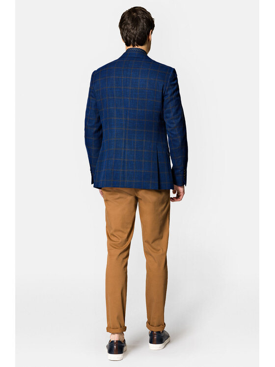 Lancerto Lancerto Marynarka MA073222000001 Granatowy Slim Fit