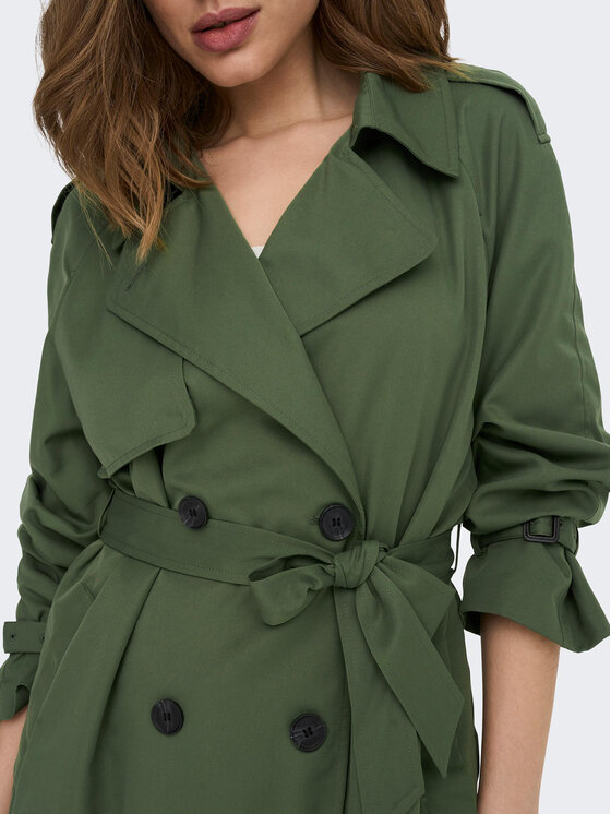 ONLY ONLY Trench Chloe 15242306 Zelena Regular Fit