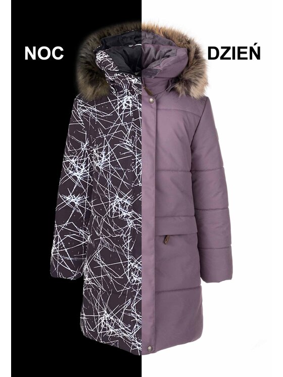 Lenne Lenne Płaszcz 22365-6041 Fioletowy Basic Fit