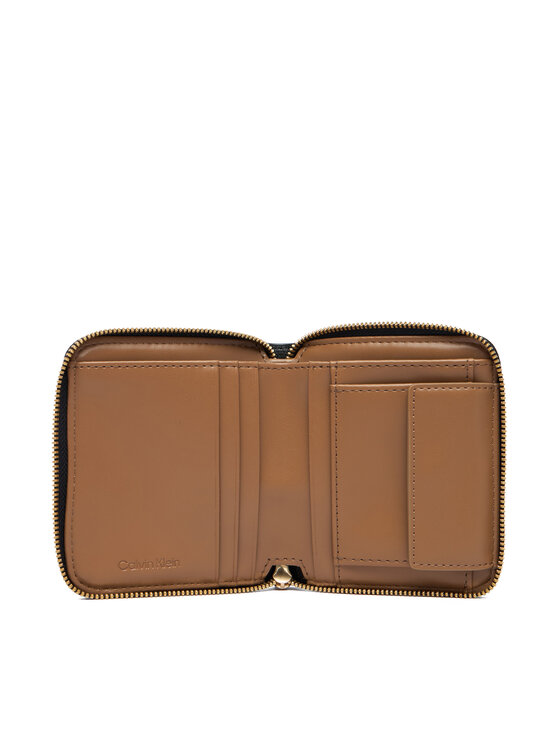 Calvin Klein Calvin Klein Гаманець Foil Logo Medium Zip Around LV04F1120G Чорний