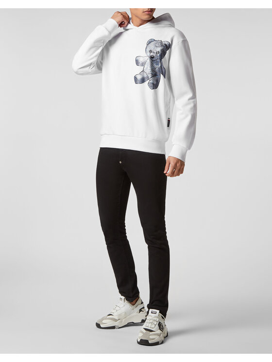 PHILIPP PLEIN PHILIPP PLEIN Mikina 779 Bílá Regular Fit