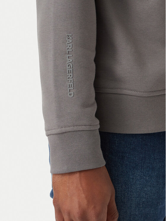 KARL LAGERFELD KARL LAGERFELD Mikina 705710 561900 Tmavosivá Regular Fit