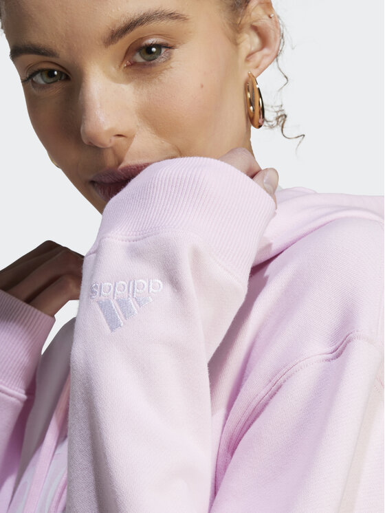 adidas adidas Bluză Essentials Linear Hoodie IL3343 Roz Regular Fit