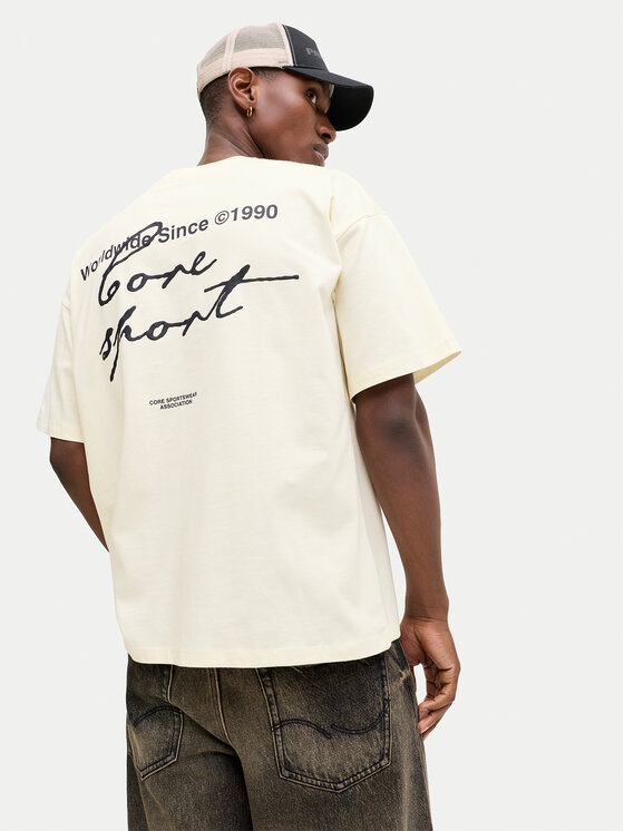 Jack & Jones Jack & Jones Тишърт Dust 12292982 Жълт Loose Leg