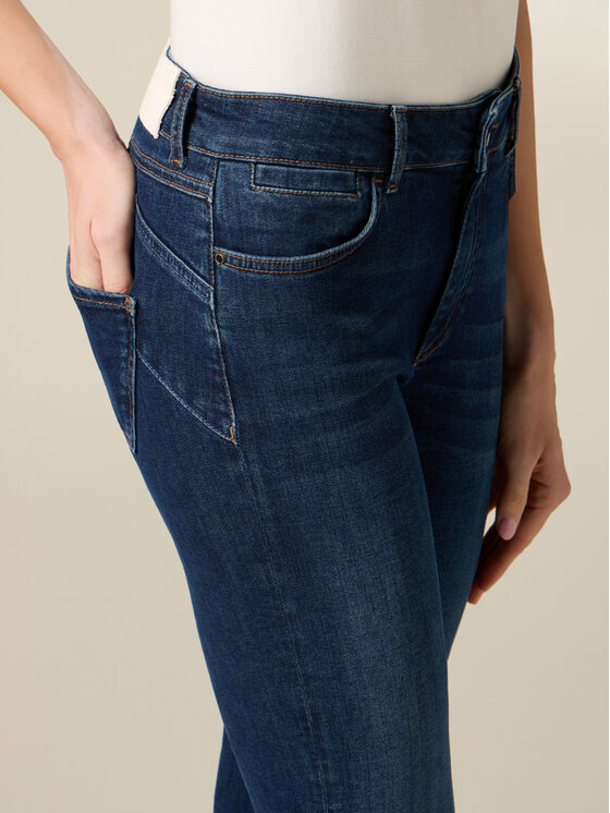 Oltre Oltre Jeansy P451R008857N034 Niebieski Slim Fit